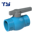 blue color TIS plastic pvc fitting ball valves water